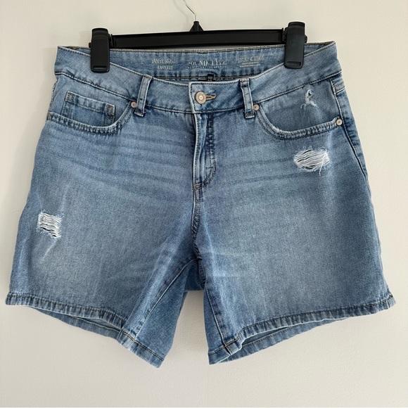 Sound/Style Pants - Sound/Style Denim Jean Shorts Lightwash Size 10 Rigid Front Stretch Back Style